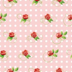 Vector seamless pattern with red roses N7