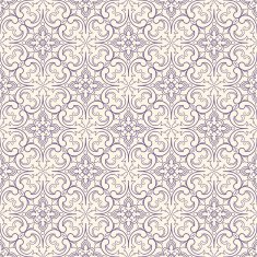 purple pattern with flowers and swirls N2