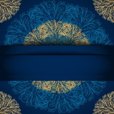 Card with lacy background and banner N2