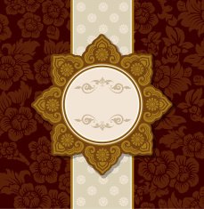 Vector of Thai Ornament Background and Pattern N2
