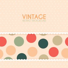 Vintage Background with Polka Dots Pattern N2