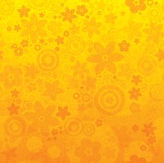 Summer Flowers & Circles Background N2