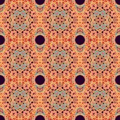 Seamless abstract chaotic pattern in oriental style