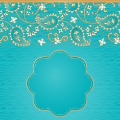 Vintage seamless border in Eastern style N19