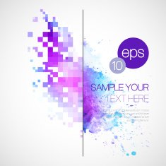 Modern vector background with watercolor blot N2