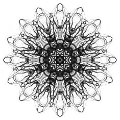 Mandala Decorative hand drawn lace pattern N36
