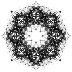 Mandala Decorative hand drawn lace pattern N37