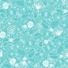 Seashells Texture Seamless Pattern Background N2