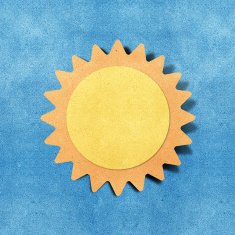 Weather grunge recycled papercraft stick N7
