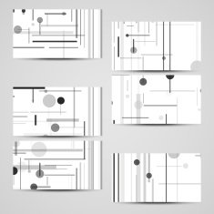 Vector business-card set for your design N493