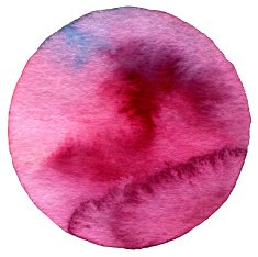 Abstract circle watercolor painted background N9