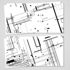 Vector business-card set for your design N497