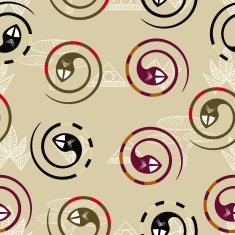 Seamless texture in the form of coiled snakes N2