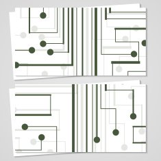 Vector business-card set for your design N502