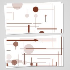 Vector business-card set for your design N503