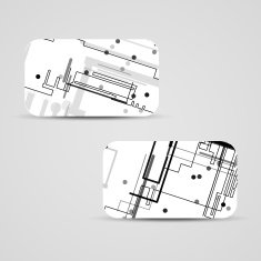 Vector business-card set for your design N505