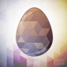 easter egg in the style of crystal triangle N2