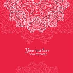 Invitation card with lace ornament N11