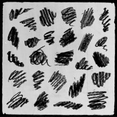 Abstract pencil stains set