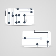 Vector business-card set for your design N510