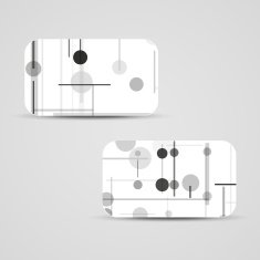 Vector business-card set for your design N512