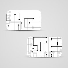 Vector business-card set for your design N516