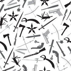 weapons and guns gray pattern eps10