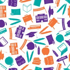 school icon color pattern eps10 N2