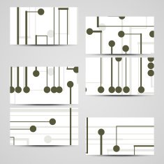 Vector business-card set for your design N519
