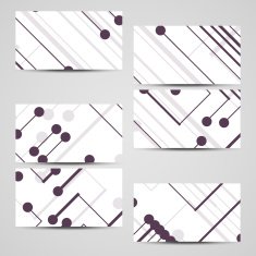 Vector business-card set for your design N520