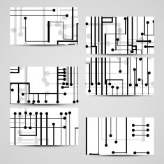 Vector business-card set for your design N522