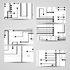 Vector business-card set for your design N523
