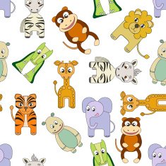 vector background with african animals N2