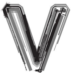 Grunge Font LETTER v N9