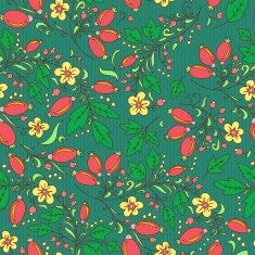 seamless barberry with white flower N2