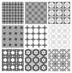 Seamless pattern repeating geometric squares