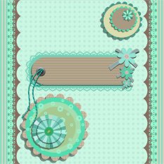 Scrap book design card