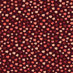 Valentine Pink Hearts on a Brown Background Seamless vector pattern N2