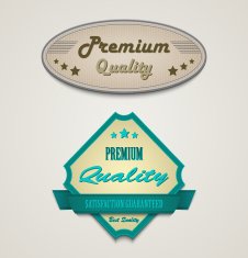 Retro vintage premium web design elements