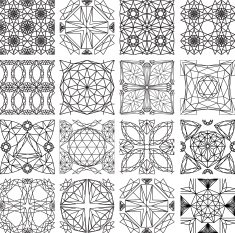 Seamless pattern from diamond cutting