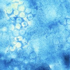 Abstract painted blue watercolor background