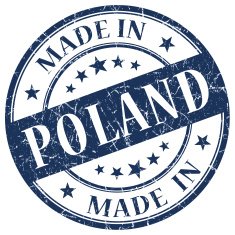 Made In Poland blue stamp