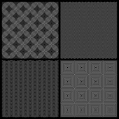 Monochrome seamless patterns N4