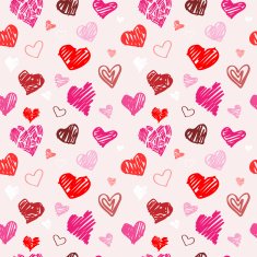 Love pattern vector texture