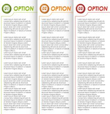 Colored options brochure background N2