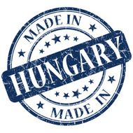 Made In Hungary blue stamp