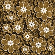 grunge floral pattern N2