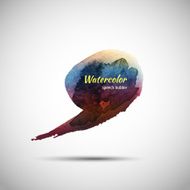 Watercolor speech bubble N2