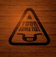 Sign on Wooden Texture