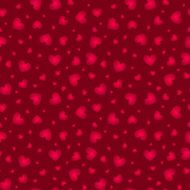 Dark red little hearts seamless pattern N2